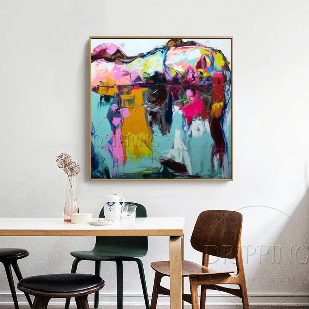 Искусный художник ручная роспись высокое качество абстрактная женская фигура