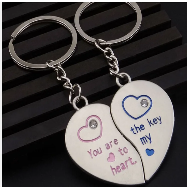 Бесплатная доставка! Оптовая продажа! 100 шт./лот! Одна пара брелоков Вы ключ к