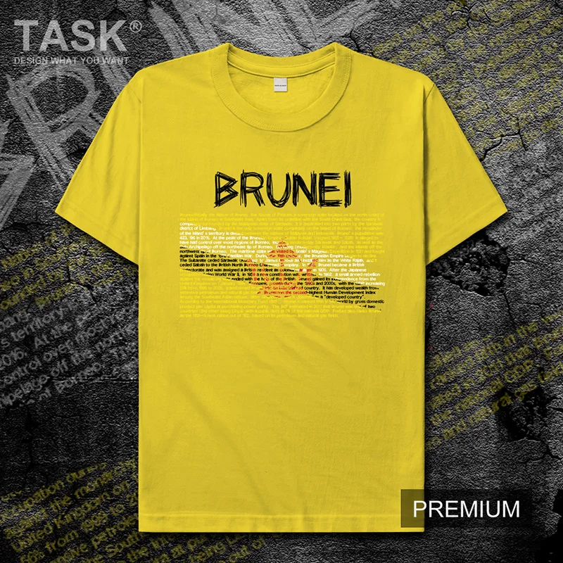 Nation of Brunei national team mens t shirt Fashion new Short Sleeve T-shirt men's casual sports top cotton t-shirt BRN Bruneian | Мужская