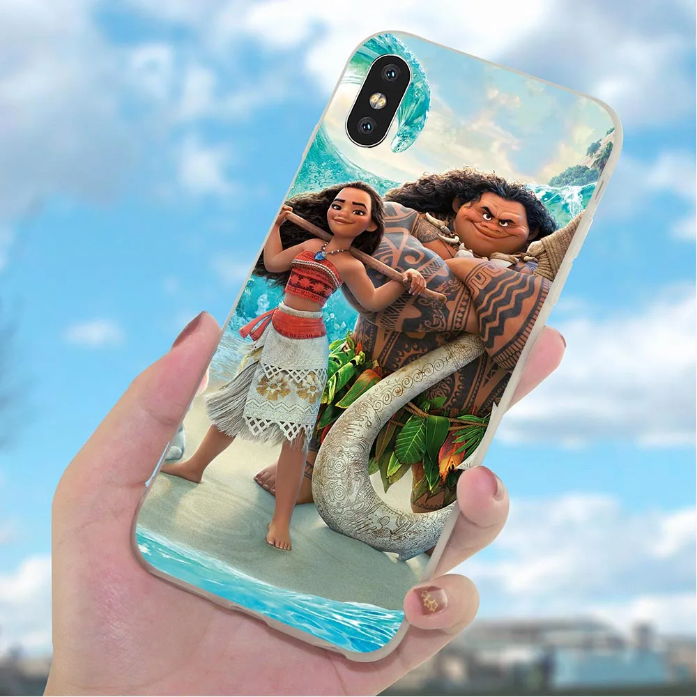 Мягкий ТПУ Моана чехол для телефона iPhone 6S Plus 7 Чехлы Xs Max X XR 8 6 5S 5 SE Силикон 11