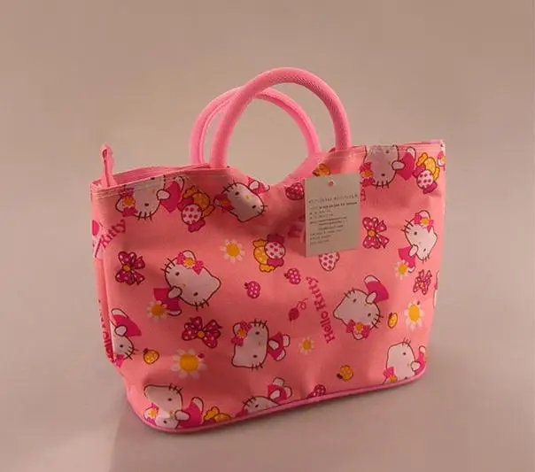 2017 повседневная женская сумка-шоппер с рисунком Hello Kitty милая дизайнерская