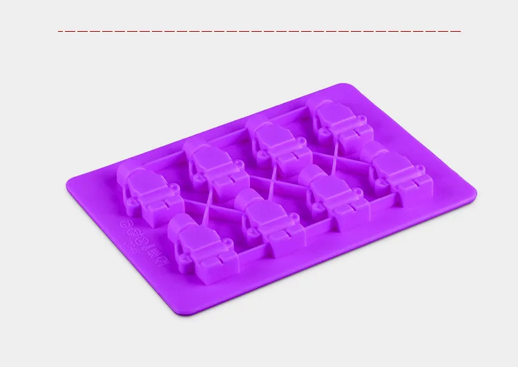 Бесплатная доставка 1 шт. food grade силиконовые Lego робот &quotсделай сам&quot для