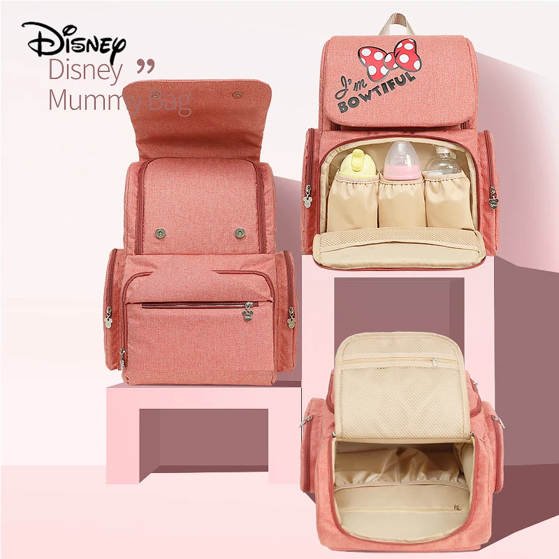 

Disney Minnie Mummy Maternity Nappy Bag Brand Large Capacity Baby Bag Travel Backpack Desinger Nursing Bag Baby Care Diaper Bags