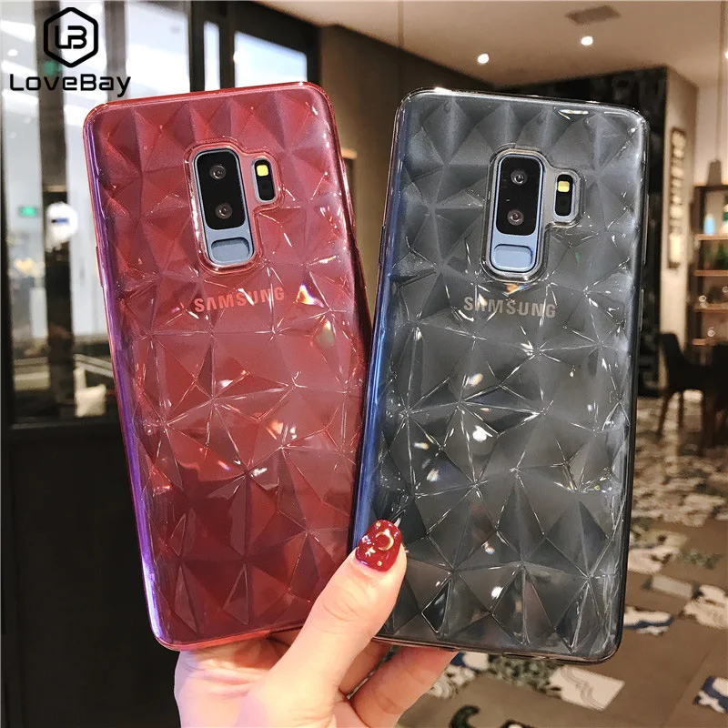 Чехол Lovebay с алмазной текстурой для samsung Galaxy S7 Edge S8 S9 Plus Note 8 9 чехол телефона