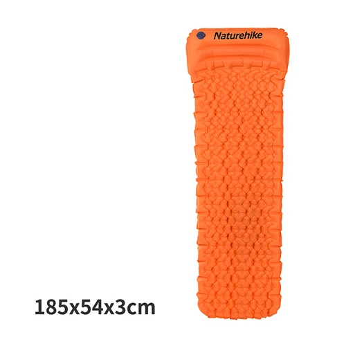Orange Inflatable Naturehike коврик для кемпинга Сверхлегкий Надувной Спальный Коврик 1 человек надувная кровать с подушкой уличная походная палатка для отдыха коврик - Цвет: Orange Inflatable