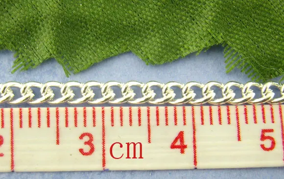 2x3mm-10m серебряный шар железные цепочки из бисера женское ожерелье браслет-цепочка