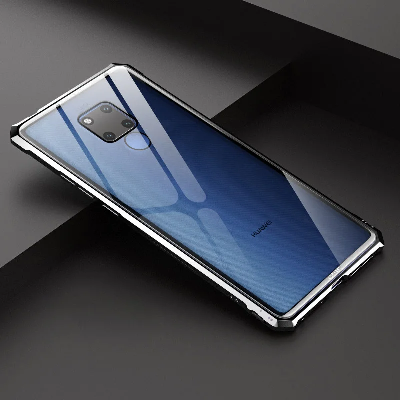 Роскошный чехол для huawei mate 20 Lite Pro X Металлический бампер+ стеклянный защитный чехол для huawei mate 20 Pro чехол mate 20 Lite 20X матовый
