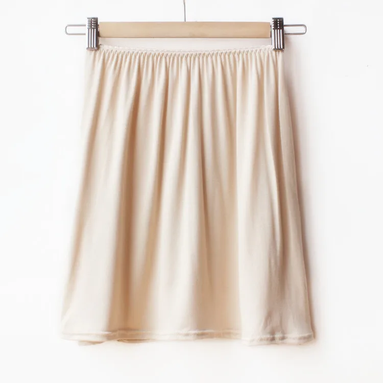 Женская свободная летняя однотонная Нижняя юбка из модала 40 см 70 мягкая дышащая