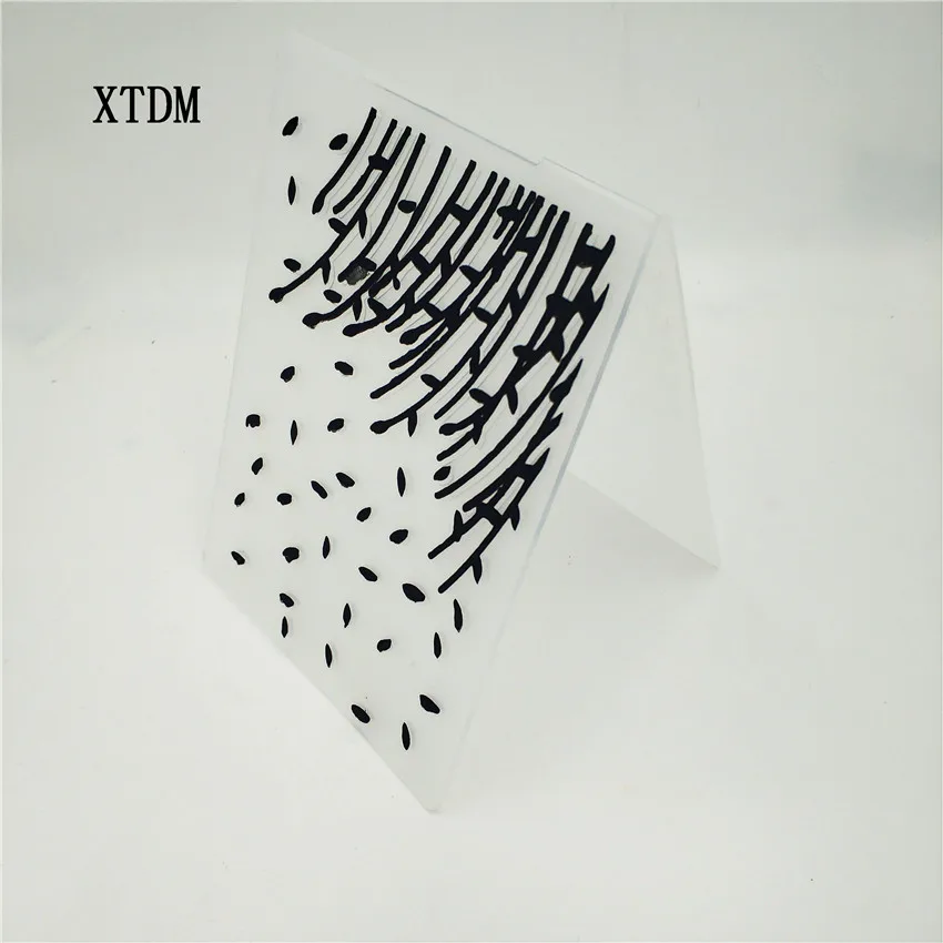 HOT plastic bamboo dry template craft card making paper album wedding decoration scrapbooking Embossing folders | Дом и сад