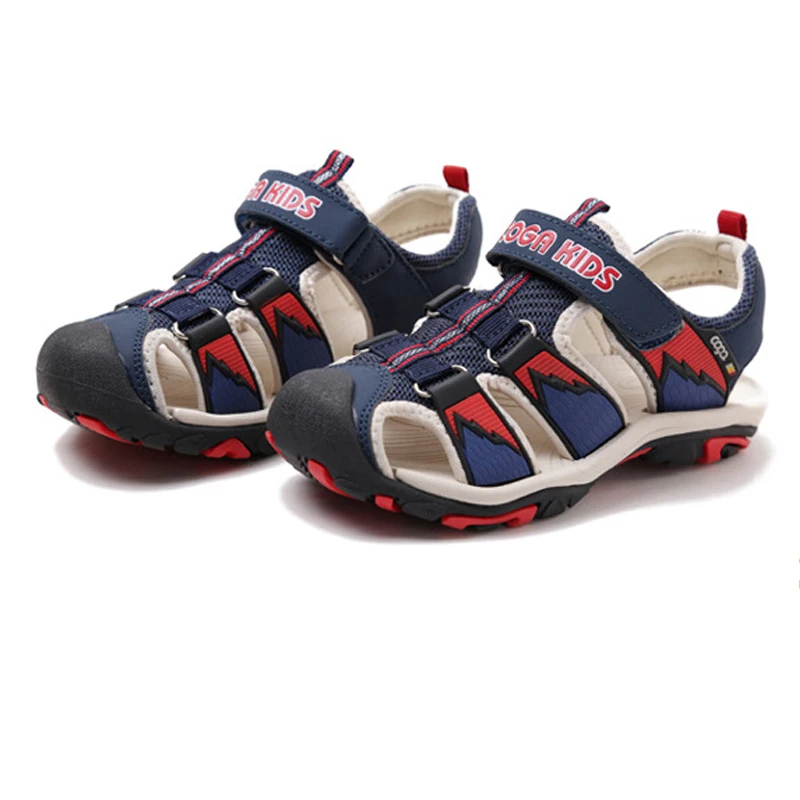 Летняя пляжная обувь для мальчиков повседневные спортивные сандалии с закрытым
