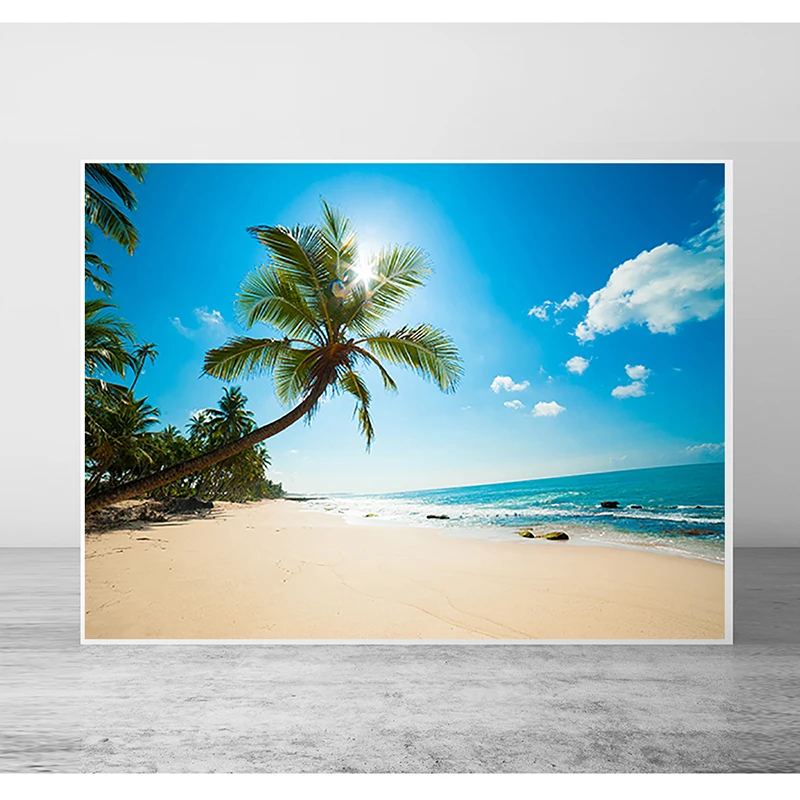 Свадебной фотографии Задний план голубое небо белые облака Photo Booth фонов море