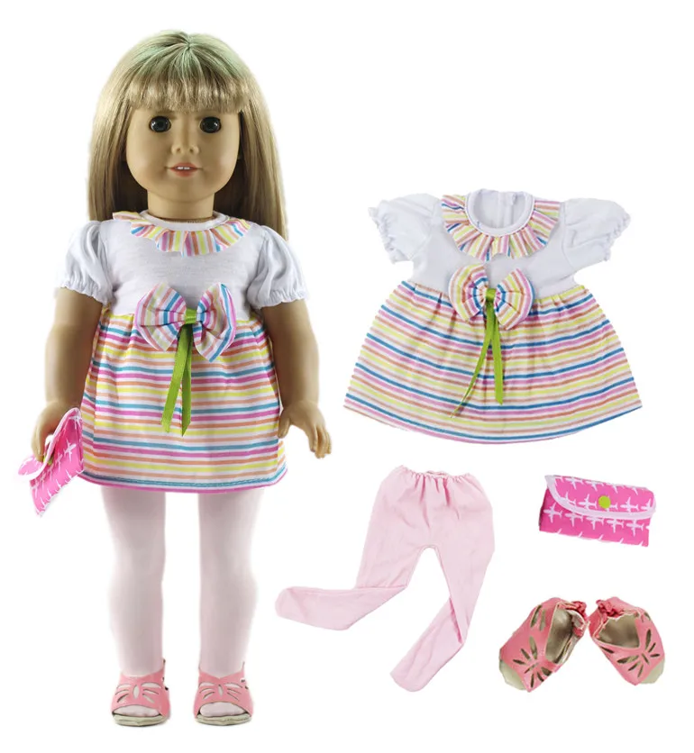 

1 Set Beautiful Princess Dress Outfit Doll Clothes for 18 inch doll clothes B4