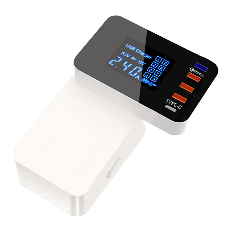 INGMAYA складной мини USB зарядное устройство LED Show Quick Charge 3 0 кабель Type C с функцией