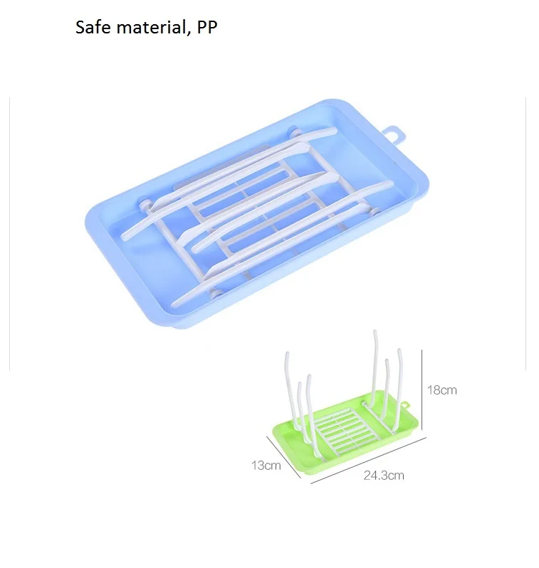 Bottle Dry Rack Baby Bottle Drain Drying Racks Blue Pink Baby Bottle Cleaning Dryer Drainer Drying Rack Feeding Cup Holder