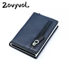 Новинка, кошелек ZOVYVOL из углеродного волокна с RFID-защитой, 2021 дюйма, противокражная алюминиевая коробка, ID держатель для карт, всплывающая визитница, чехол, кошелек