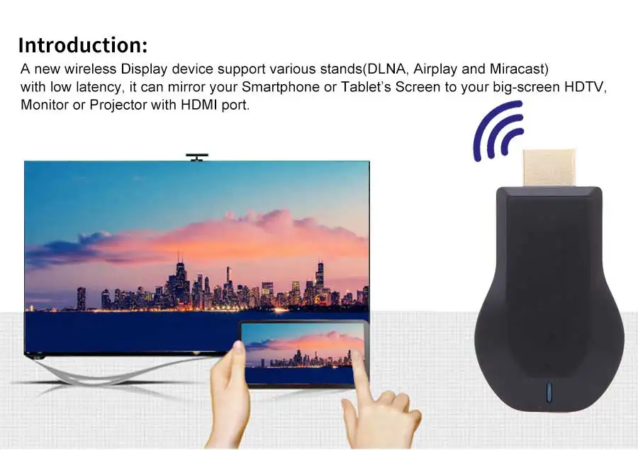 256 м Anycast M2 Iii Miracast любой литой воздушный воспроизведение Hdmi 1080 p ТВ-палка Wifi Дисплей приемник ключ для Ios Andriod