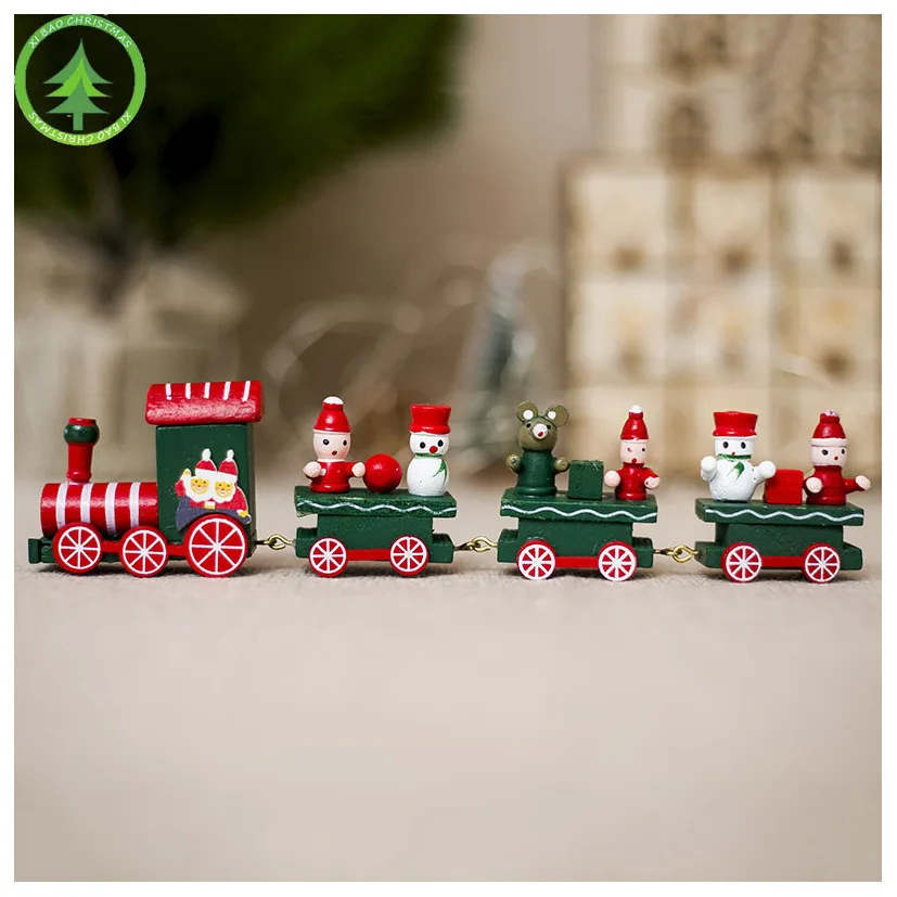 Мультяшная Рождественская мини-модель поезда инерционная Автомобильная игрушка