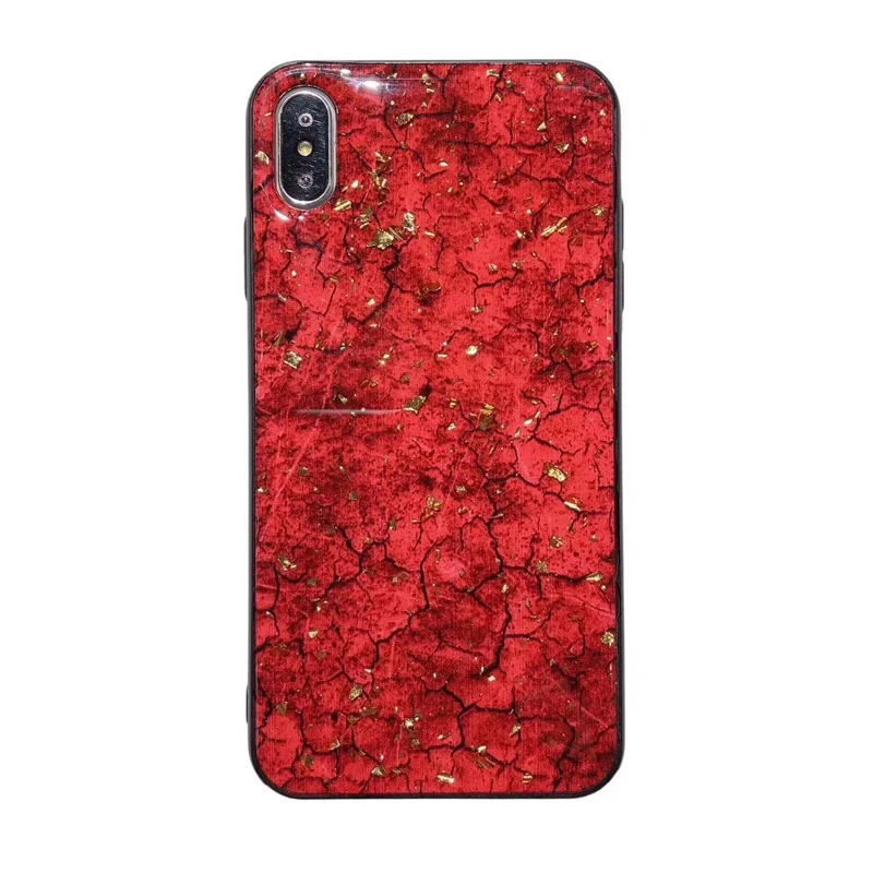 Блестящий чехол для телефона с золотой фольгой iphone XS Max XR X роскошный мягкий