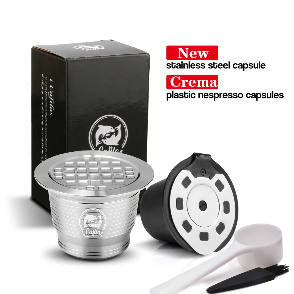 Многоразовые капсулы iCafilas для Nespresso многоразовые фильтры кофе из нержавеющей