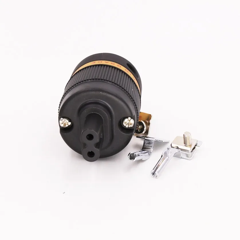 

Viborg Audio Pure Copper Rhodium Plated Power Cord Figure 8 IEC hifi IEC Plug