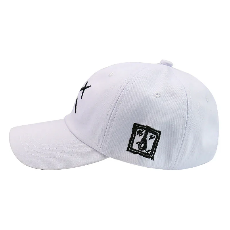 Бейсболка с вышивкой Lil Peep Sad face Dad 100% хлопок бейсболка xxxtentacion Hip Hop Cap s Golf Love lil.peep