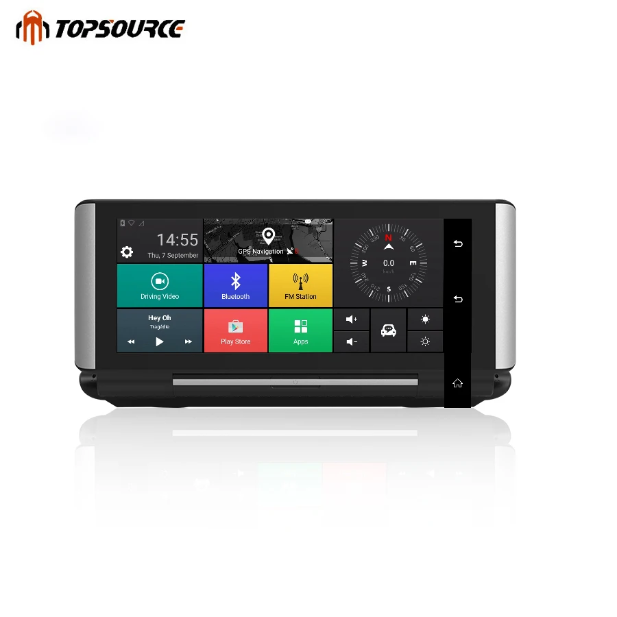 Автомобильный видеорегистратор TOPSOURCE GPS 3G/4G 6 86 &quotAndroid 5 0 Автомобильная камера WIFI