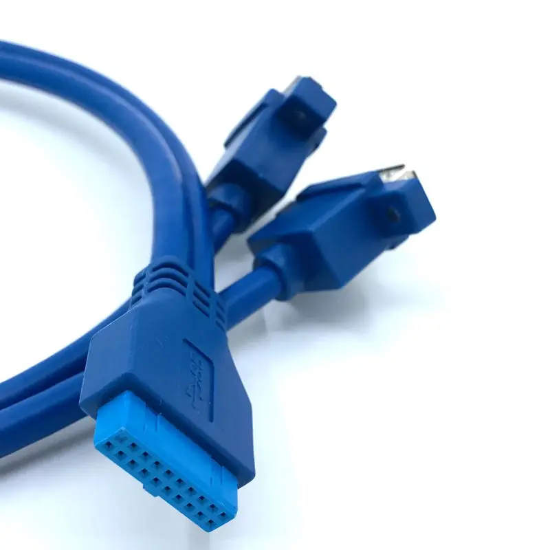 (100 шт./лот) двойной порт USB 3 0 Женский Винт крепление панель тип к материнской
