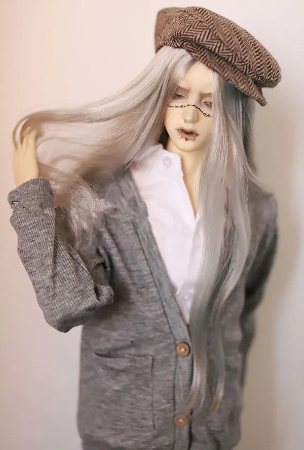 BJD кукольная нить V пальто кардиган для 1/3 1/4 SD MDD Размер куклы серый цвет