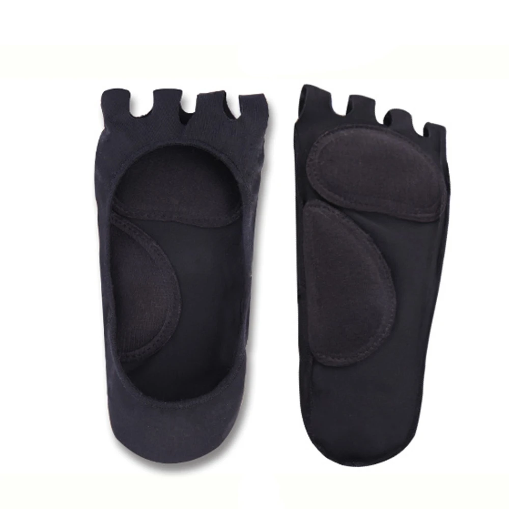 Fashion Women Foot Care Massage Toe Socks Five Fingers Fish Mouth Leaking Compression Boat Dancing Hosiery|Носки| |