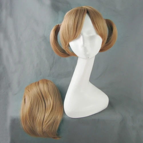 

Sword Art Online Ayano Keiko Costume Cosplay Wigs for Women Short Straight Synthetic Hair Anime Wig Brown Claw Clip Ponytail