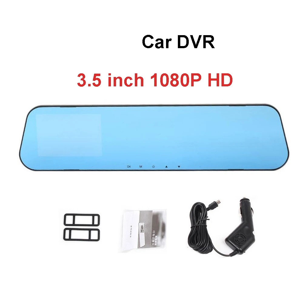 3 5 дюймовый 1080P Full HD Автомобильный видеорегистратор с двумя объективами