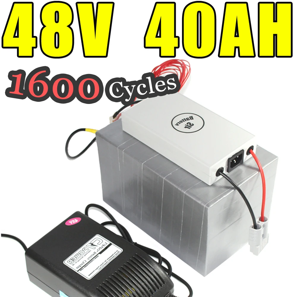 48v 40ah lifepo4 батарея для блок батарей электрического велосипеда скутер ebike 2000w|battery for
