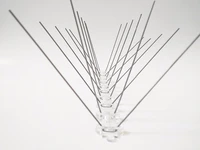 stainless steel bird spike strips4 row pins clear uv protected base set of 2250cm