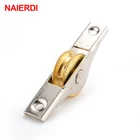 Роликовые направляющие для раздвижных дверей NAIERDI, мебельная фурнитура для платяной шкаф, окна, 2 шт.