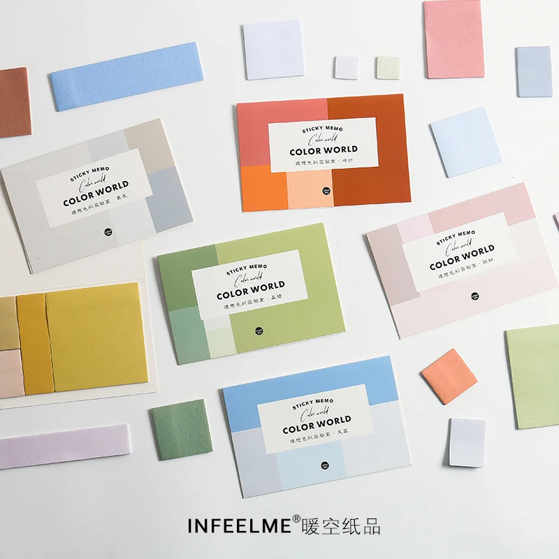 

12PCS/LOT ideal color Laboratory series sticky n times stickers memo pad