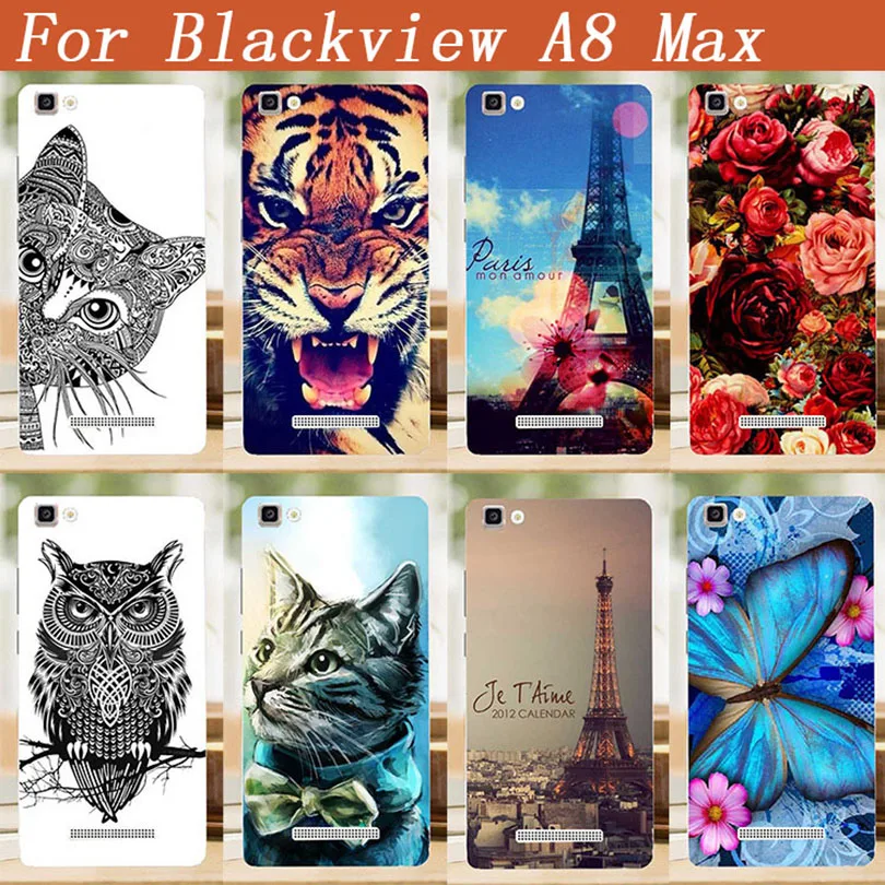 Модный мягкий из высокотемпературного полиуретана чехол для Blackview A8 Max 5 дюймов DIY