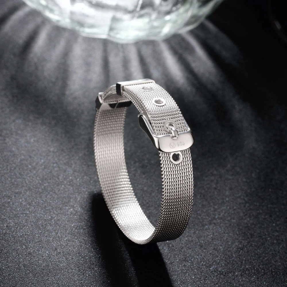 Цепочка для часов LEKANI модный пояс из чистого серебра 925 пробы изящное ювелирное
