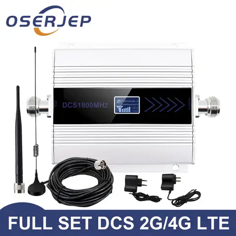 2g 3g 4g ретранслятор 850/900/1800/2100 МГц усилитель 2g 4g GSM DCS Ретранслятор сигнала Усилитель сотового сигнала + антенна