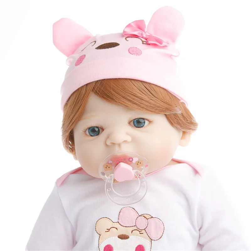 SanyDoll 22 дюйма 55 см силиконовые куклы reborn прекрасный подарок на праздник|silicone