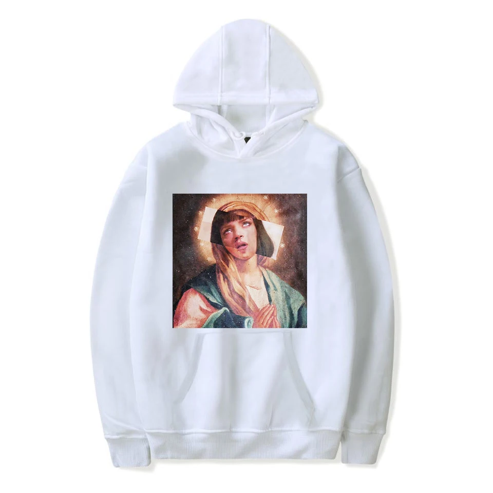Virgin Mary/мужские забавные толстовки с капюшоном из целлюлозы, толстовки в стиле хип-хоп, уличная одежда для мужчин, свитшоты Mary, толстовки больших размеров