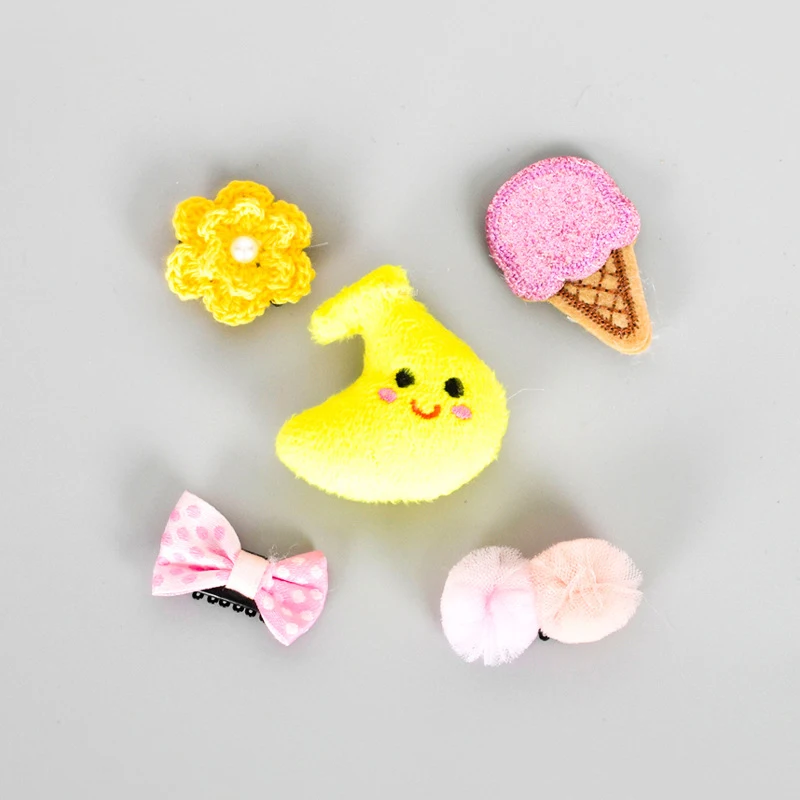 Baby New Hair Accessories 5 Pcs/Lot Set Toddler Hairpin Headdress Princess Girls Lovely Bow Knot Clip | Детская одежда и обувь