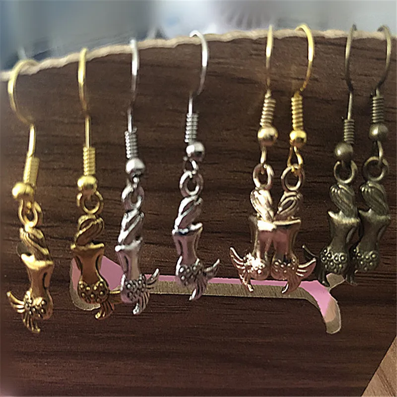 1 пара модные серьги русалка|Серьги-подвески| |