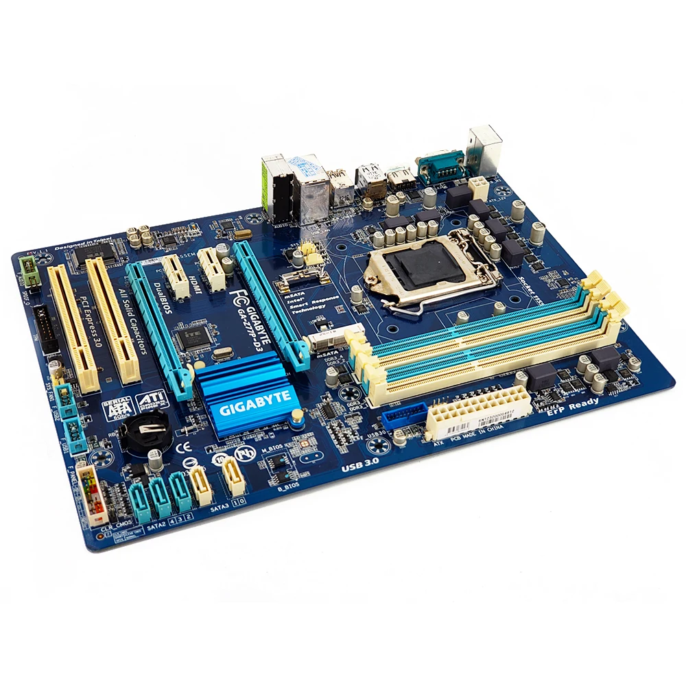 Gigabyte GA-Z77P-D3 настольная материнская плата Z77P-D3 Z77 розетка LGA 1155 для i3 i5 i7 DDR3 32G ATX