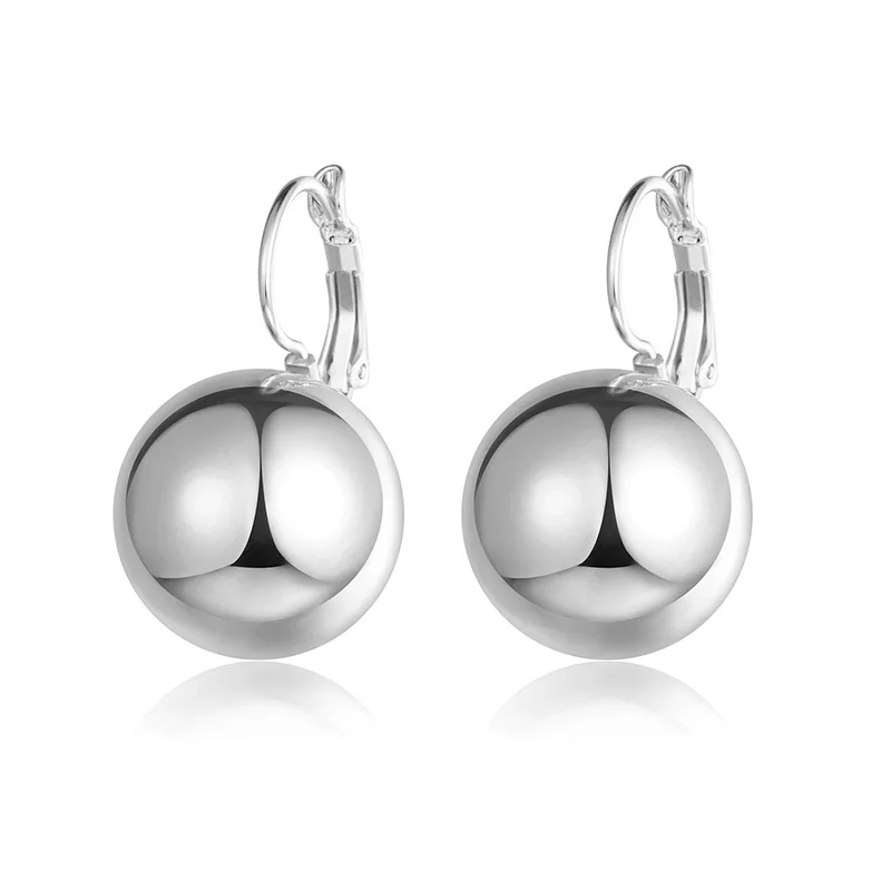 D33041 silver Shineland модные массивные большие геометрические металлические серьги для женщин Висячие серьги для женщин панк подарки дешевые - Окраска металла: D33041 silver
