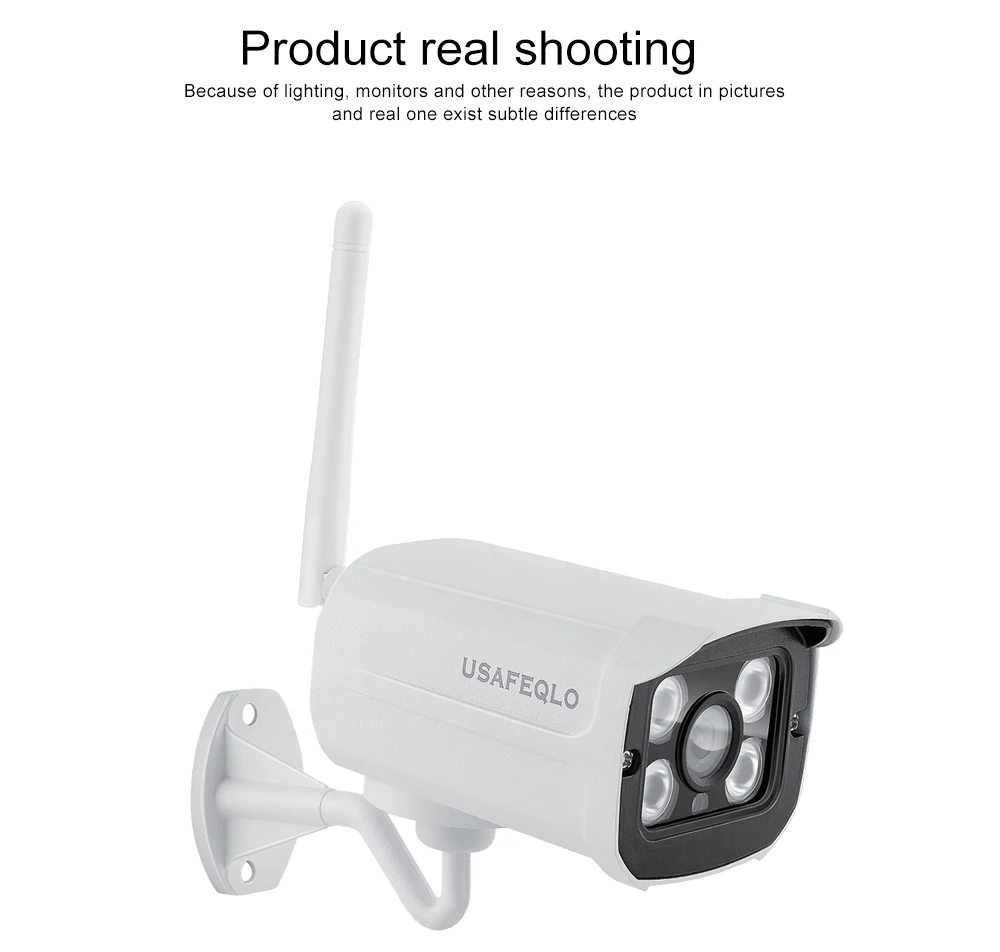 Уличная камера наблюдения USAFEQLO, WiFi, 5MP, 2,4G, HD IP Cam, SD карта, для хранения, беспроводная, Погодостойкая, камера безопасности, H.265+ IP камера