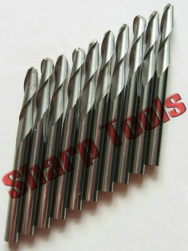 Концевые фрезы с 2 канавками 3 175*10 мм 10 шт.|Фреза| |