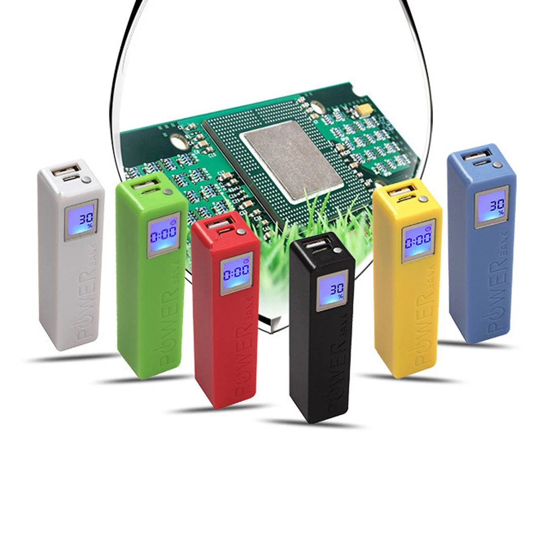 Centechia для 2600mAh USB LCD банк питания чехол 18650 зарядное устройство коробка комплект 6