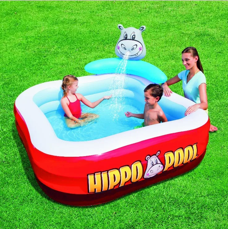 

53050 Bestway 2,01 м x 2,01 м x 91 см Бегемот игровой бассейн 79 "x 79" x 36 "Pdaaling бассейн для малышей и детей опрыскиватель ванны бассейн