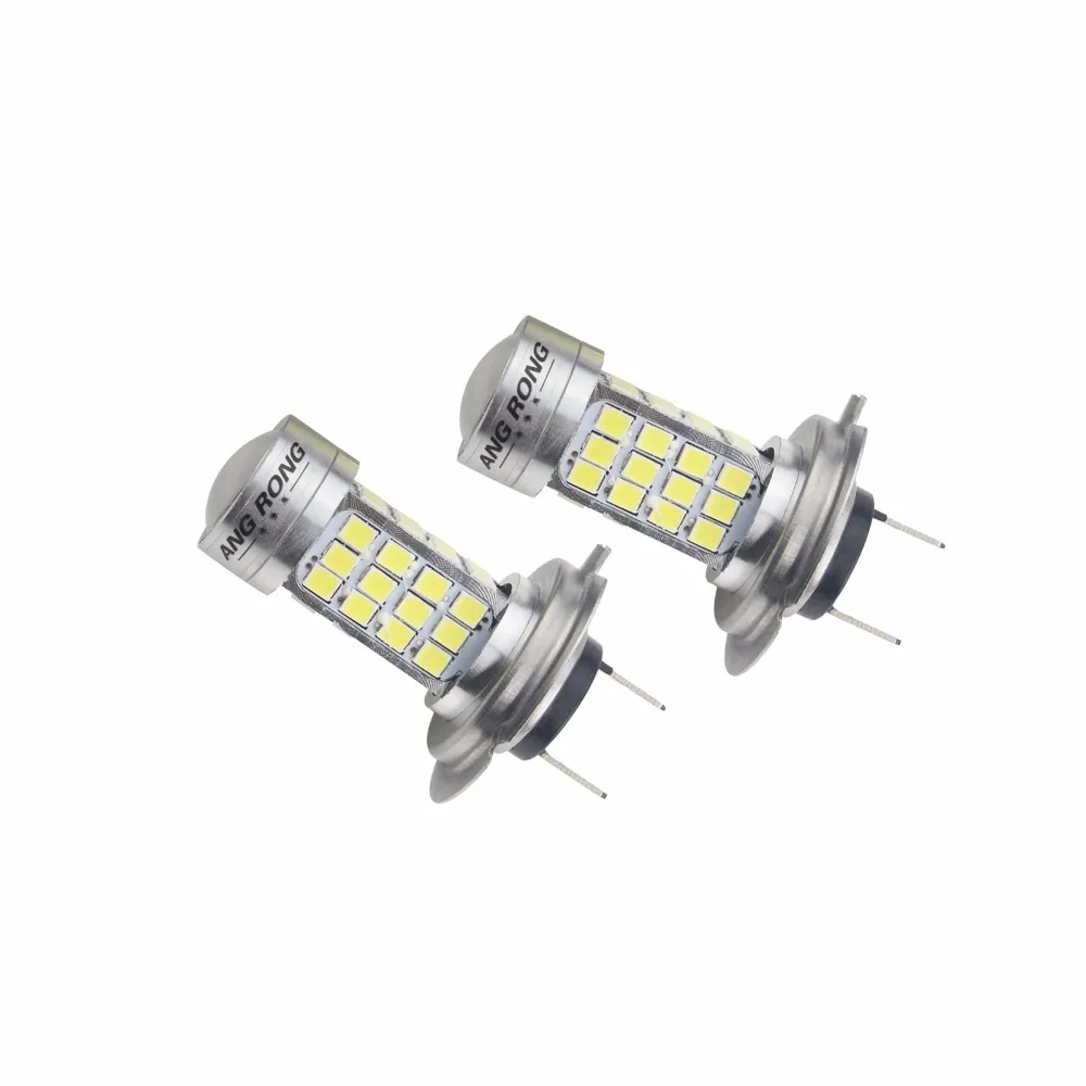 Светодиодный фонарь высокой мощности ANGRONG 2x6000K белый H7 54 SMD головной светильник