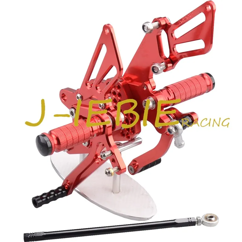 CNC Racing Rearset Регулируемые задние комплекты подножки подходят для Kawasaki NINJA ZX10R 2006 2007